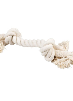 Duvoplus ECO Baumwoll-Tau mit 2 Knoten - weiß - 25cm / 90g