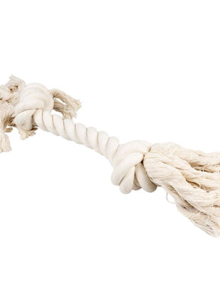 Duvoplus ECO Baumwoll-Tau mit 2 Knoten - weiß - 25cm / 90g