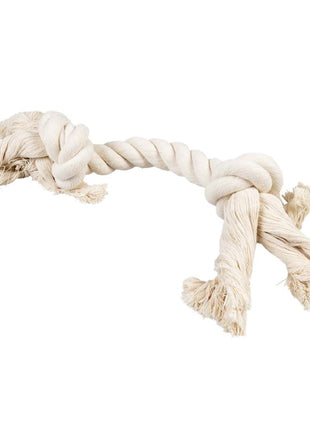 Duvoplus ECO Baumwoll-Tau mit 2 Knoten - weiß - 25cm / 90g