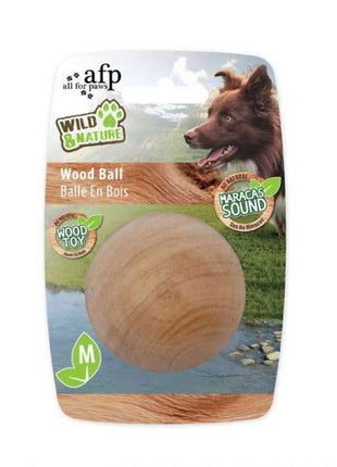 All for Paws Wild & Nature Maracas Wood Ball