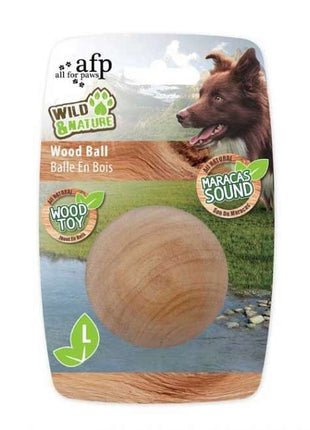 All for Paws Wild & Nature Maracas Wood Ball
