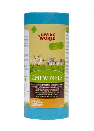 LIVING WORLD Papp-Nagertunnel mit Watte, klein