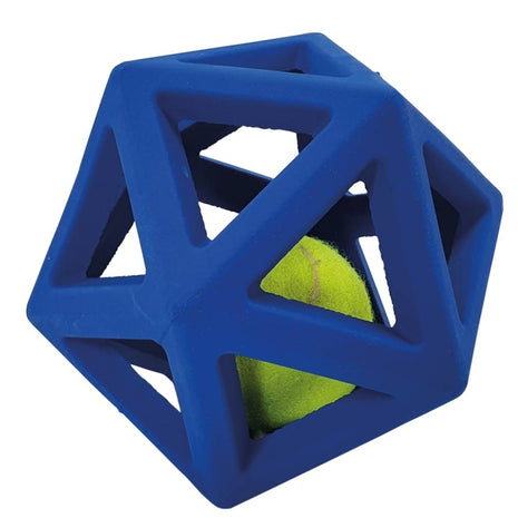 Nobby Vollgummi Gitterball mit Tennisball