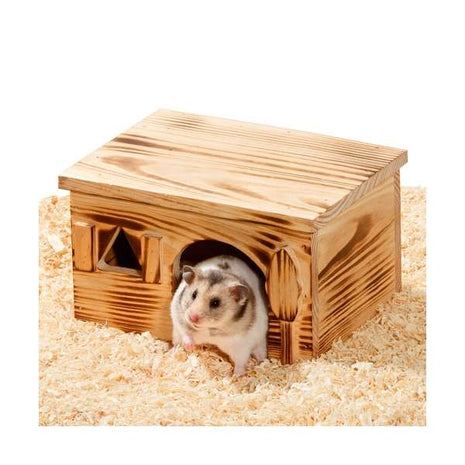 Karlie Nagerhaus Loft aus geflammtem Holz