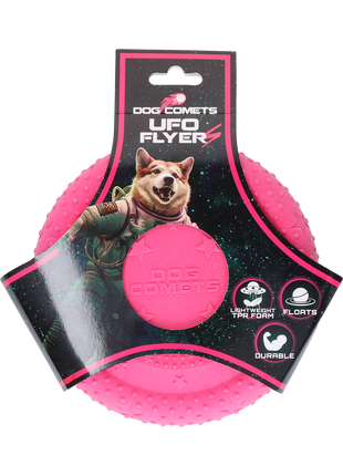 Dog Comets UFO Flyer Roze