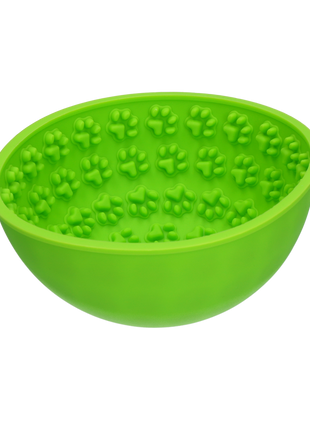 Eat Slow Live Longer Lick Mat Wobble Bowl Groen