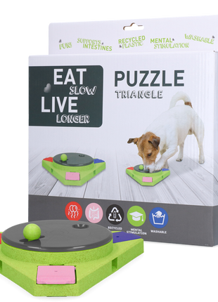 Eat Slow Live Longer Puzzle Triangle