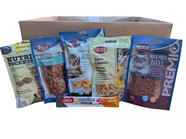 Demnächst erhältlich - Fidello Snackpaket für Katzen