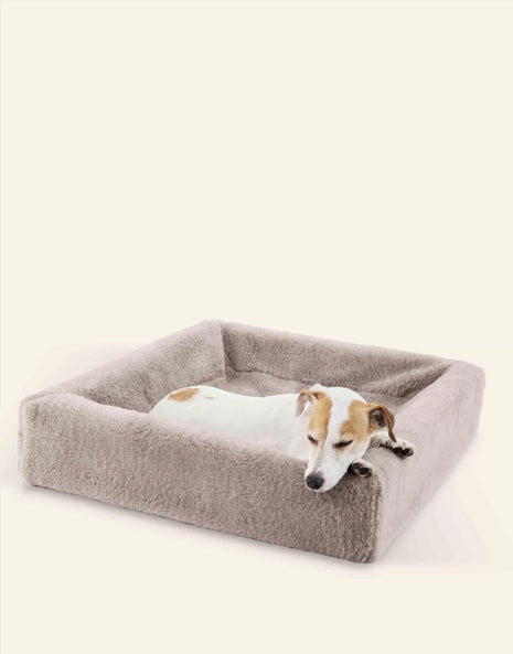 Bia Bed Fleecebezug Hundekorb Taupe - Bezug für BIA Bett 45x45 cm