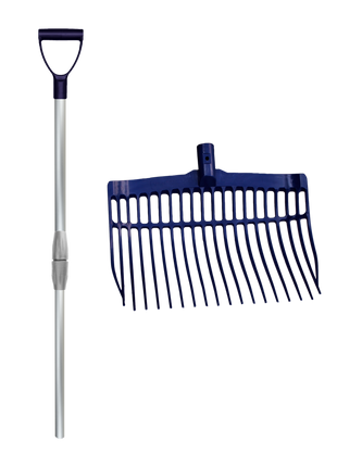Mestvork met steel Blauw