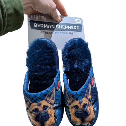 Unbranded Pantoffel Deutscher Schäferhund Dunkelblau