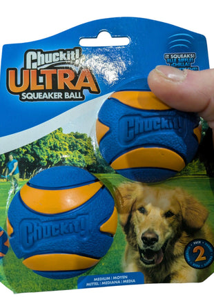 Chuckit Ultra Squeaker Ball - Nahezu unzerstörbarer Ball mit Quietscher - Verschiedene Größen