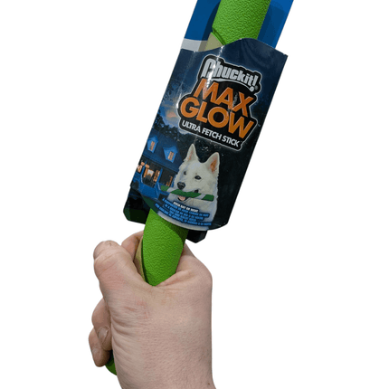 Chuckit Max Glow Ultra Fetchstick Grün - Leuchtet im Dunkeln