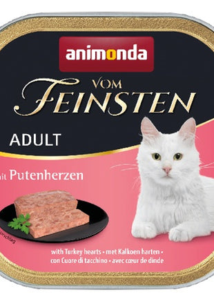 Animonda vom Feinsten Cat Adult z Sercami Indyka tacka 100g