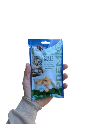 Trixie Premio Chicken &amp; Thunfischrollen für Katzen, glutenfrei