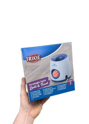 Trixie Dog Activity Strategiespiel Ball&amp;Treat – interaktives Hundespielzeug – inklusive Ball