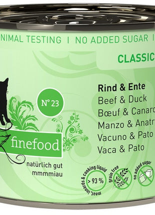Catz Finefood Classic N.23 Wołowina i Kaczka puszka 200g