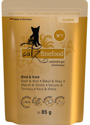 Catz Finefood Classic N.07 Wołowina i cielęcina saszetka 85g