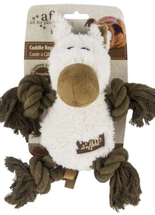 All for Paws Cuddle Rope mit Seil und Lammfell