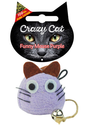 CRAZY CAT Funny Mouse Lila mit 100% Catnip