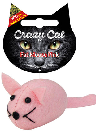 CRAZY CAT Fat Mouse Rosa mit 100% Catnip