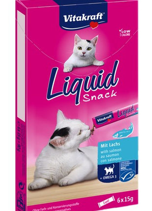 Vitakraft Cat Liquid-Snack z Łososiem 6x15g [16423]