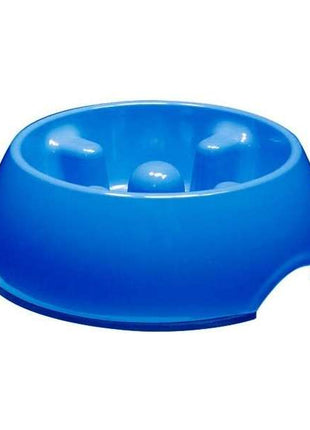 DOGIT Go-Slow Anti-Schling-Napf Blau 1200 ml