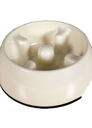 DOGIT Go-Slow Anti-Schling-Napf Weiss 1200 ml