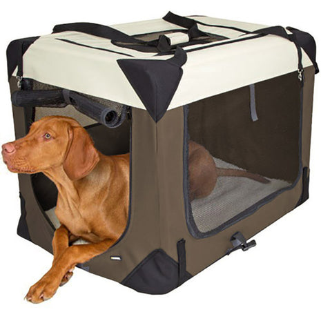 Pet-Star Transport-Hütte, braun/beige