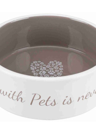Trixie Keramiknapf Pet's Home - creme/taupe - 0,3 l/ø 12 cm