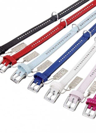 Karlie VINTAGE Strass Halsband Rot