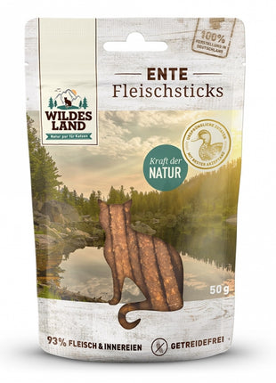 Wildes Land Cat Fleischsticks Ente 50g