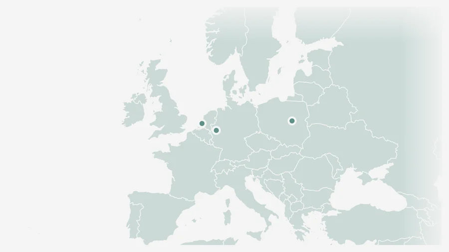 Fidello vestigingen in Europa